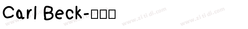 Carl Beck字体转换
